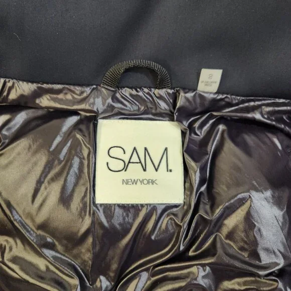 π₯HOT ITEM!π₯SAM. Bungalow Puffer Jacket in Glossy Metallic Silver - Picture 15 of 16